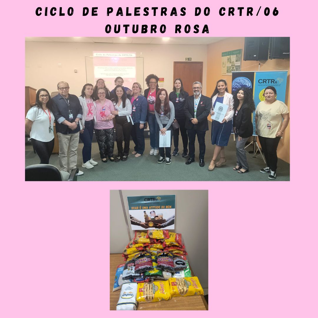 CICLO DE PALESTRAS DO CRTR/06 – OUTUBRO ROSA