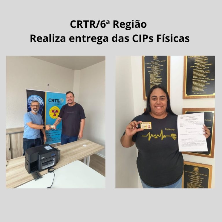 CRTR 6ª REGIÃO REALIZA ENTREGA DA CIP FÍSICA AOS PROFISSIONAIS